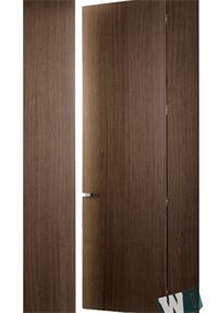 Thiết kế cửa gỗ đơn Boiserie cho phòng ngủ chung cư hiện đại